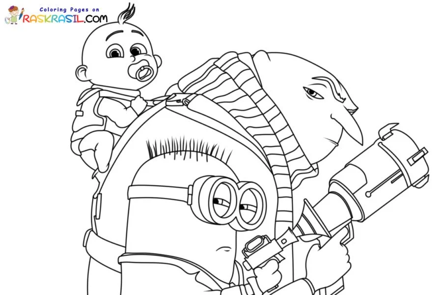 Despicable Me 4 Para Colorear 6