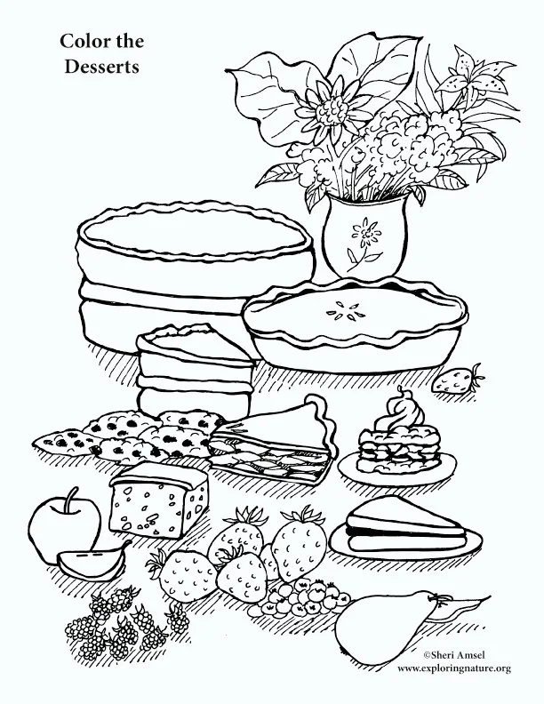 Desserts Coloring Pages 13