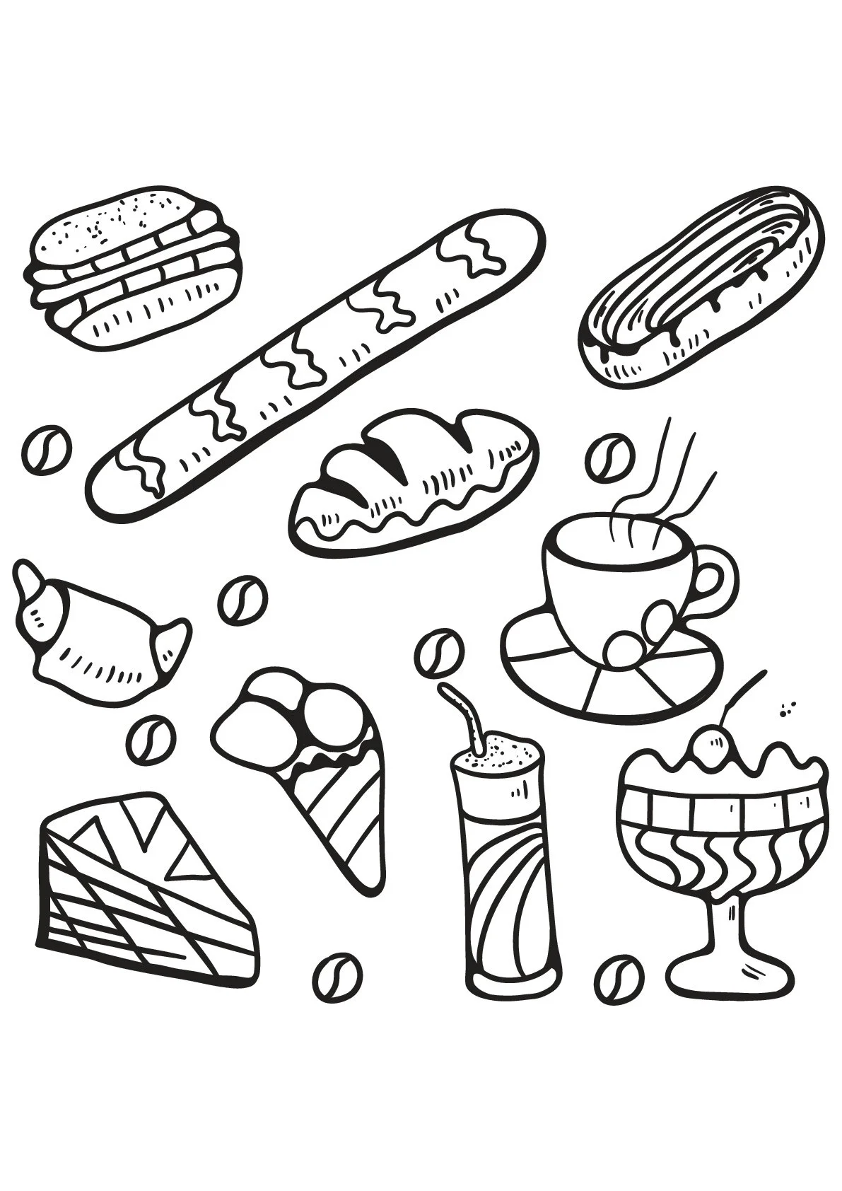 Desserts Coloring Pages 16