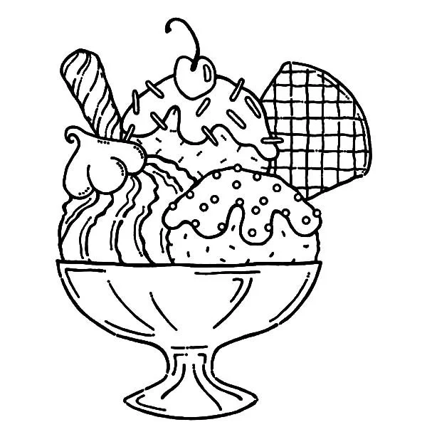 Desserts Coloring Pages 18