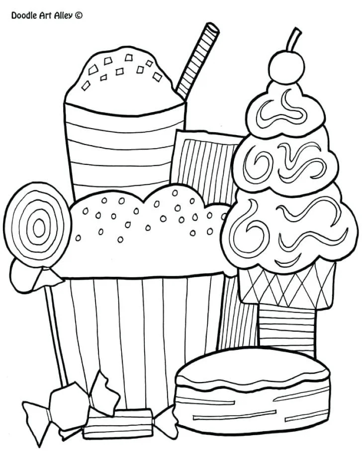 Desserts Coloring Pages 24