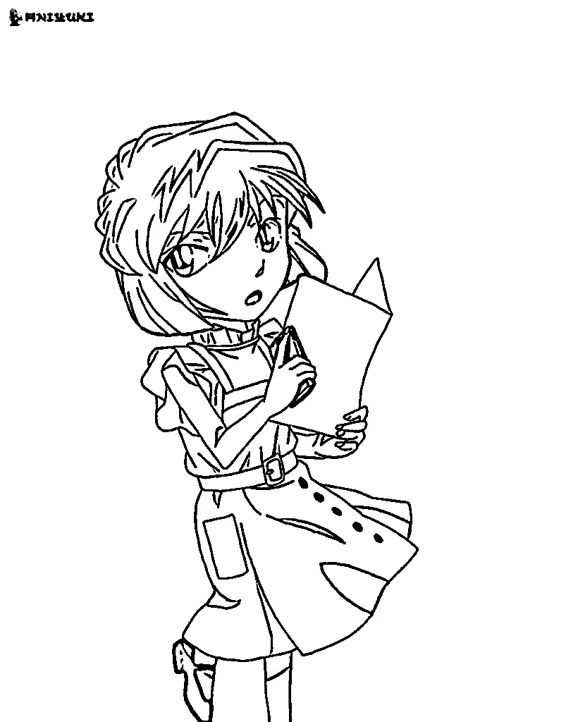 Detective Conan Coloring Pages 30