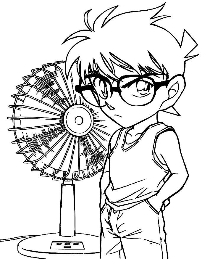 Detective Conan Coloring Pages 34