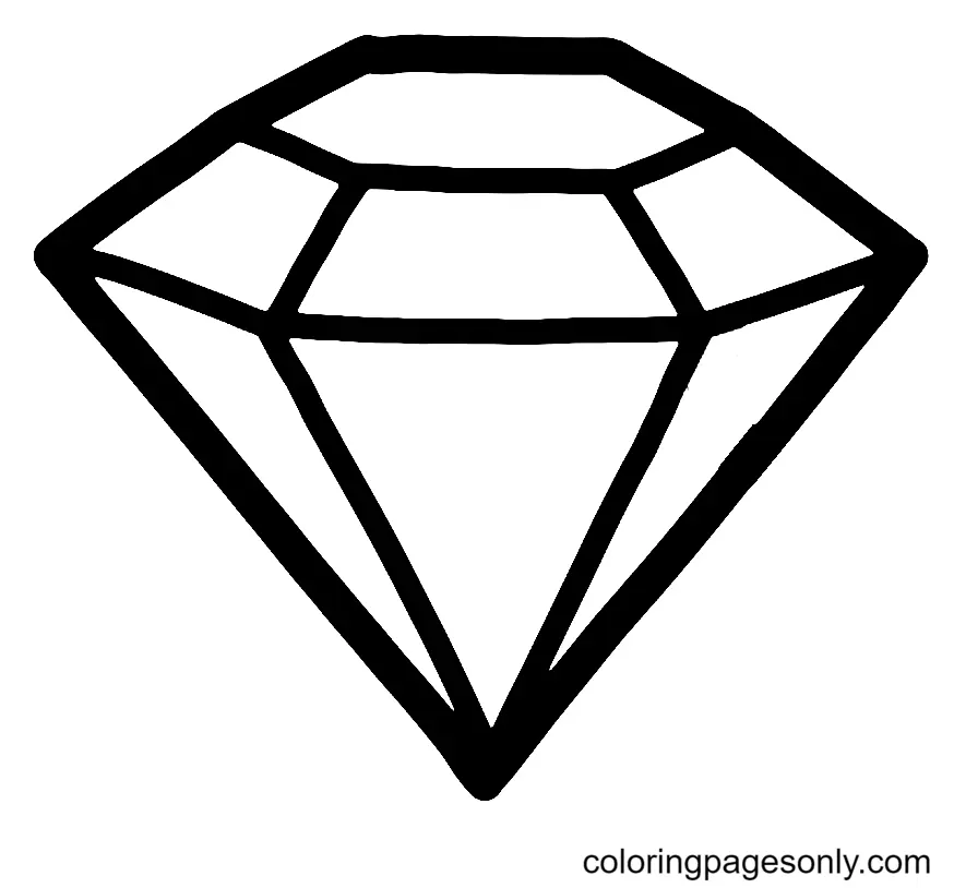 Diamond Coloring Pages 1