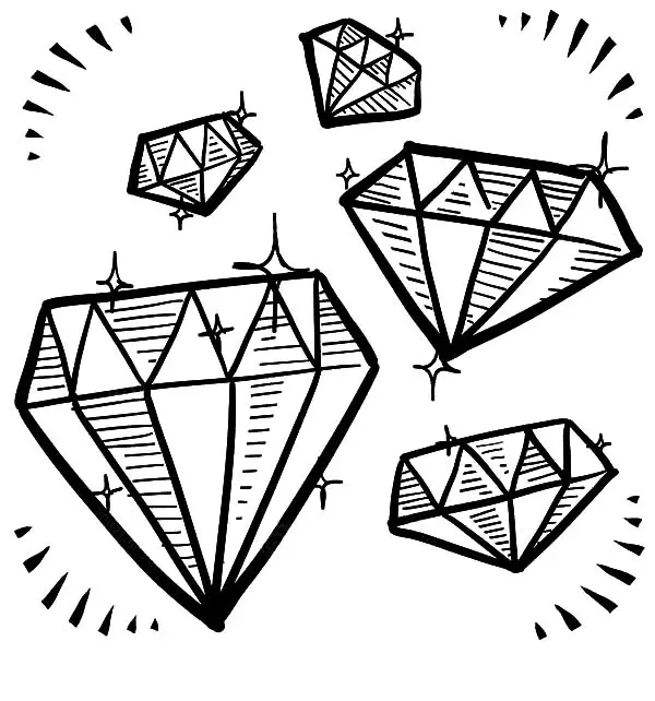 Diamond Coloring Pages 11