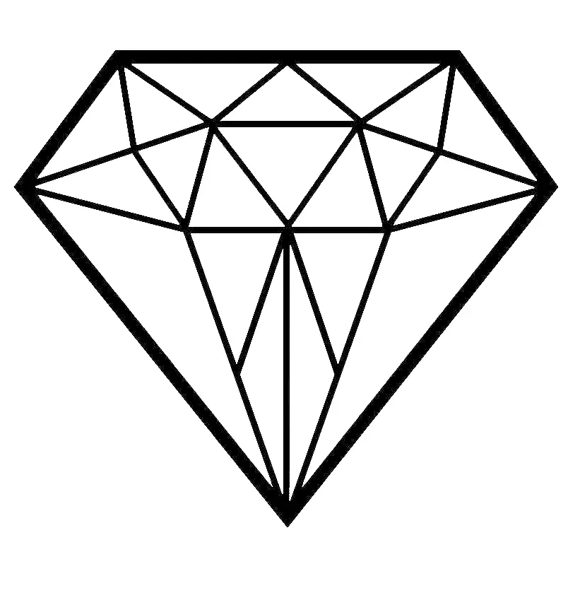 Diamond Coloring Pages 12