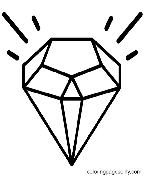 Diamond Coloring Pages 15
