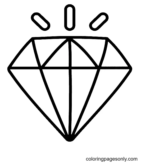 Diamond Coloring Pages 17