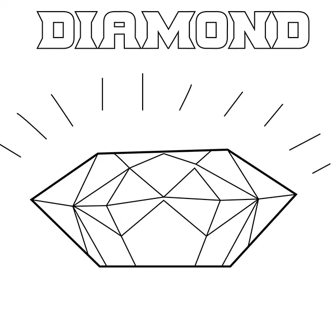 Diamond Coloring Pages 28