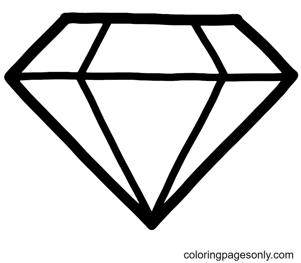 Diamond Coloring Pages 4