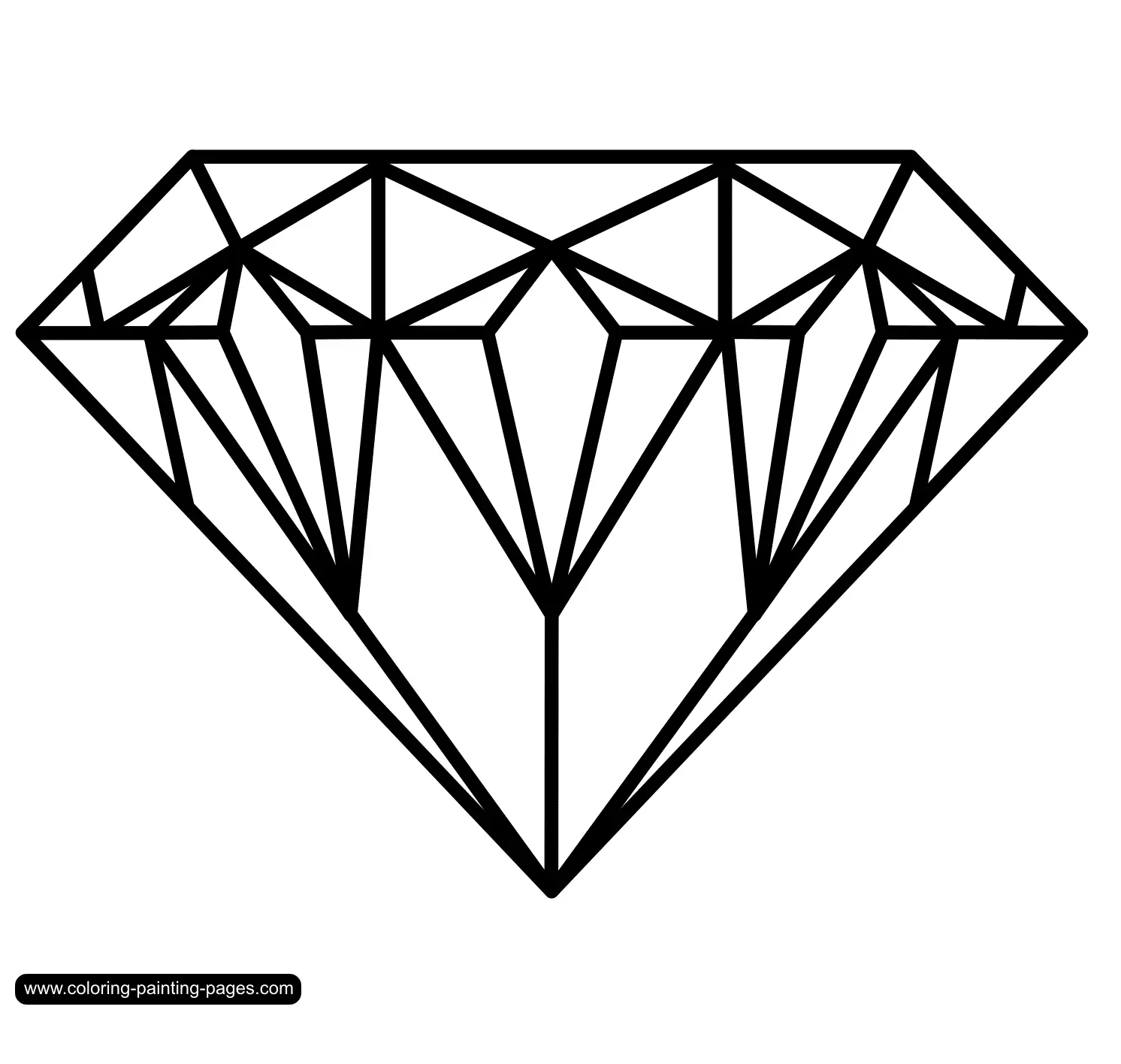 Diamond Coloring Pages 7