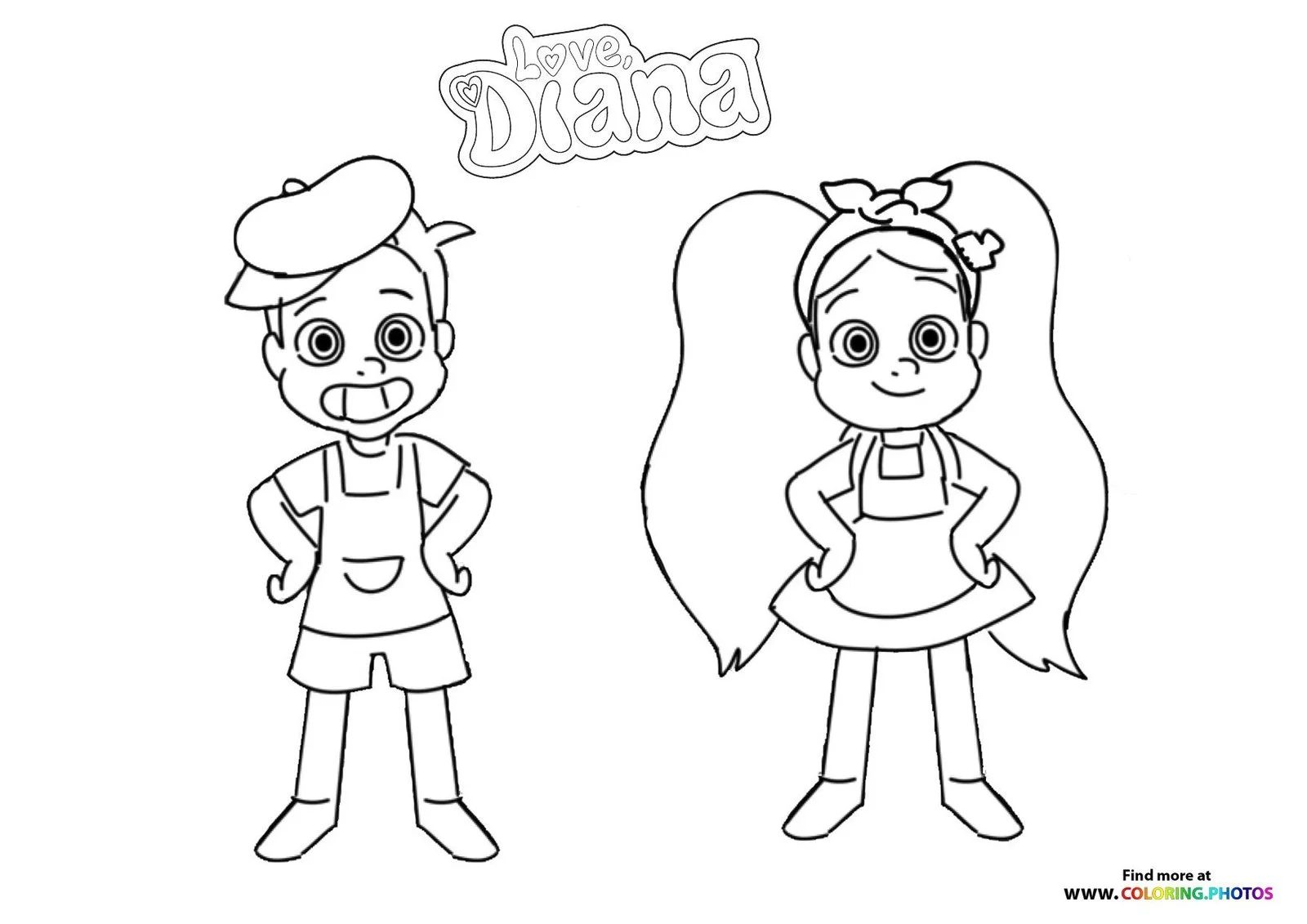 Diana und Roma Ausmalbilder 11