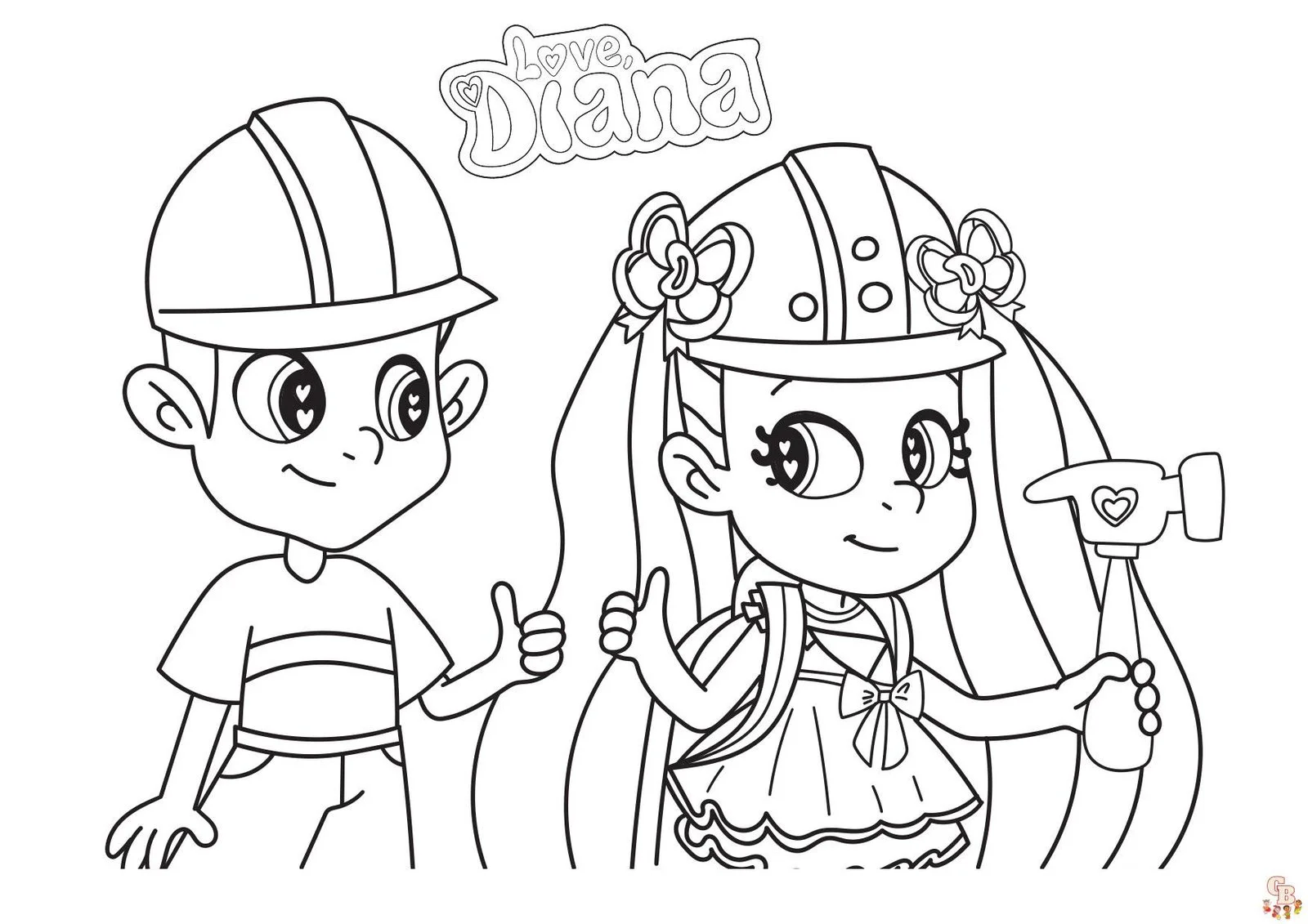 Diana und Roma Ausmalbilder 8