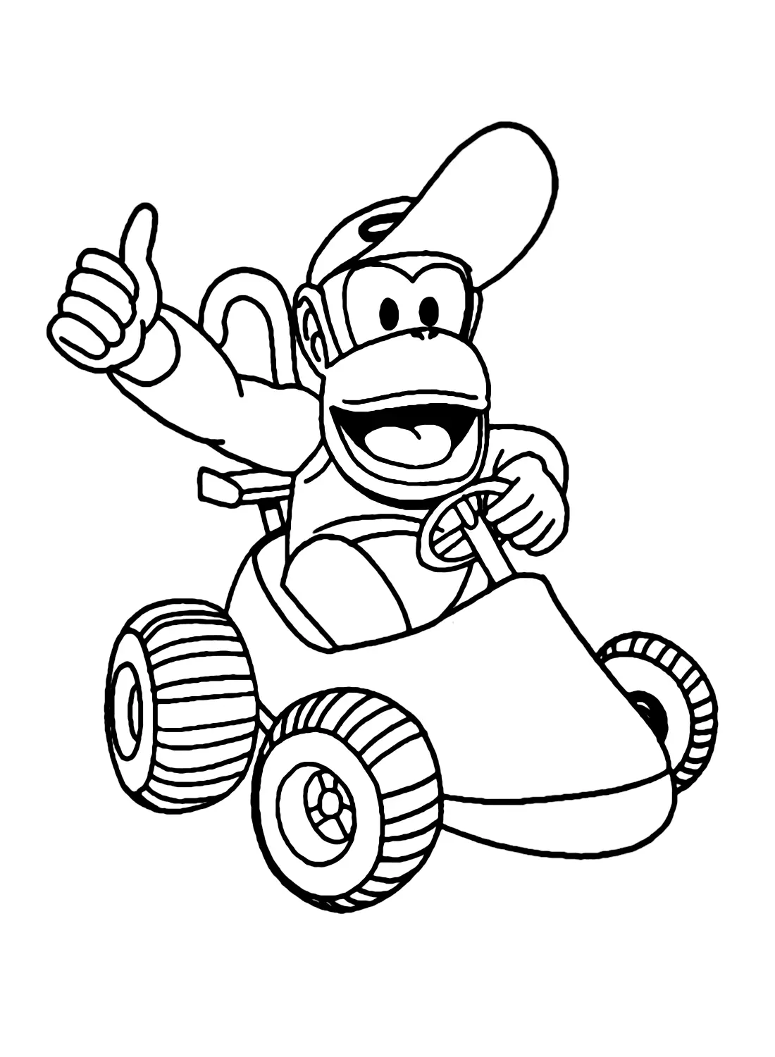 Desenhos de Diddy Kong Para Colorir 3