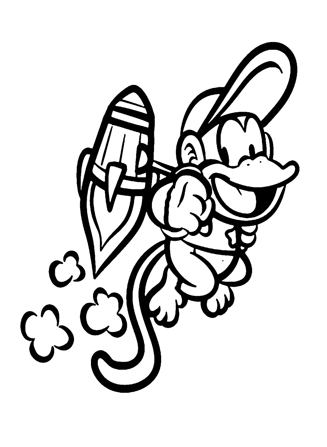 Desenhos de Diddy Kong Para Colorir 4