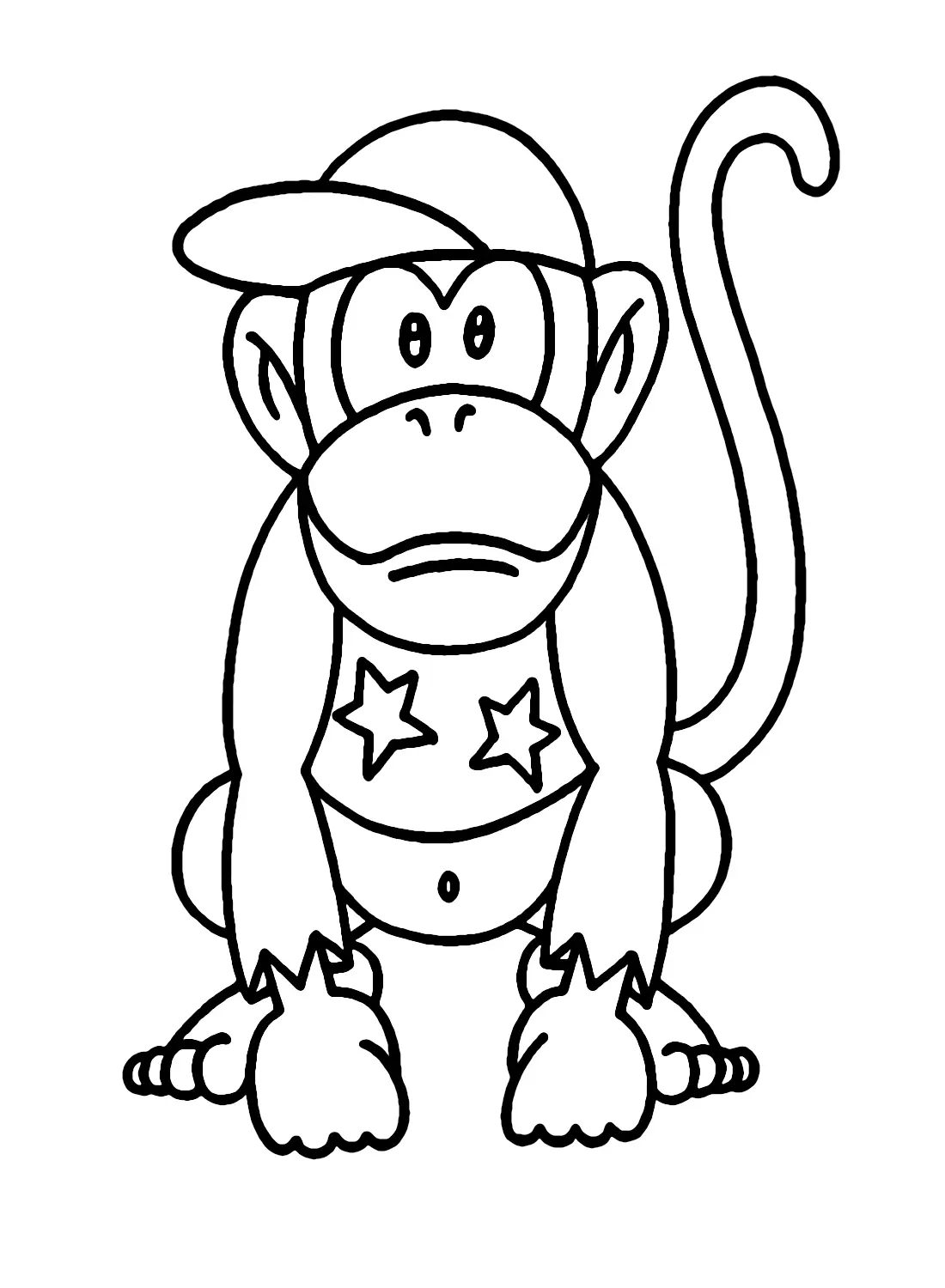 Desenhos de Diddy Kong Para Colorir 5