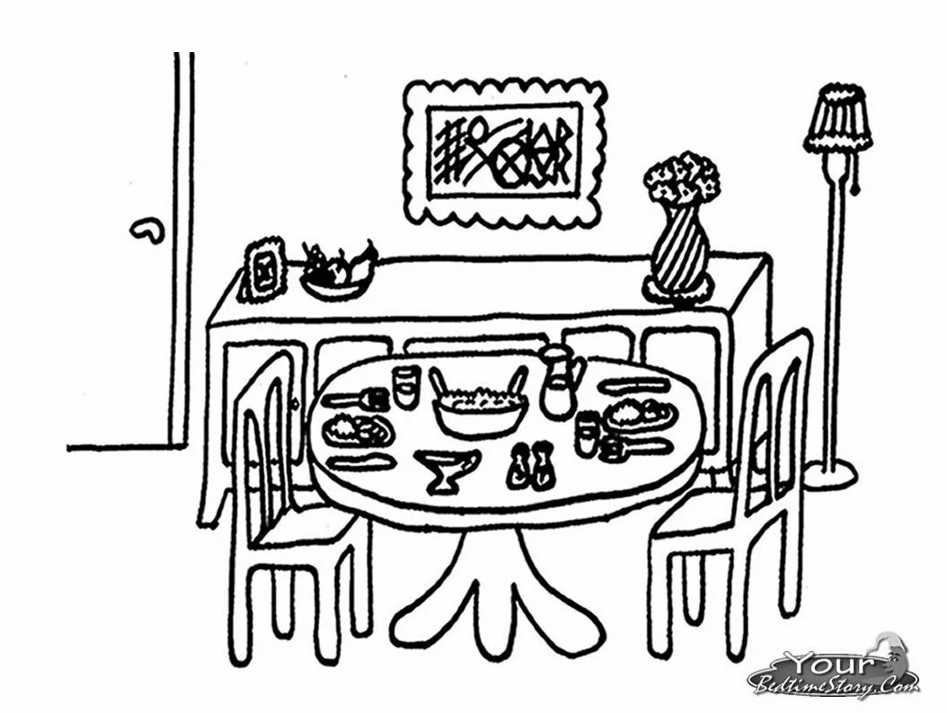 Comedor Para Colorear