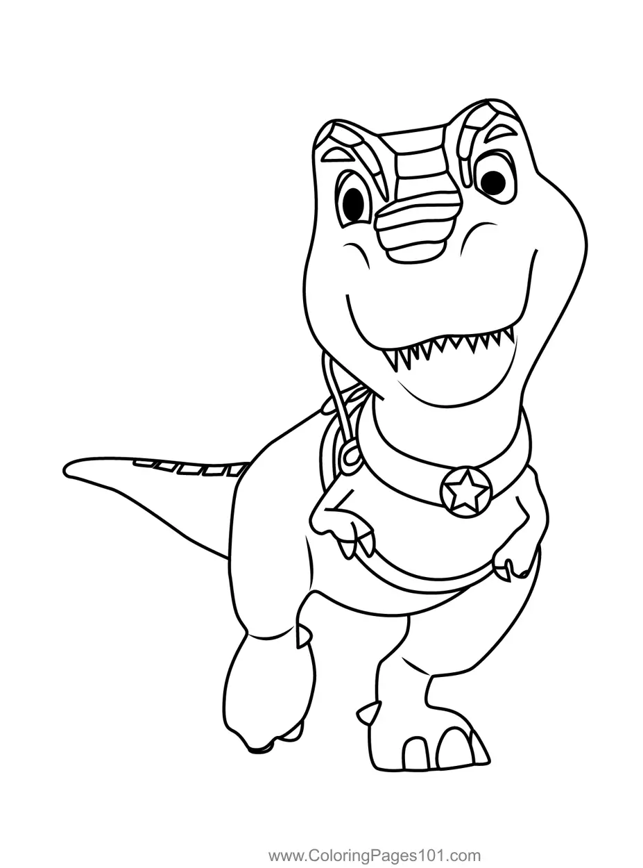 Dino Ranch Para Colorear