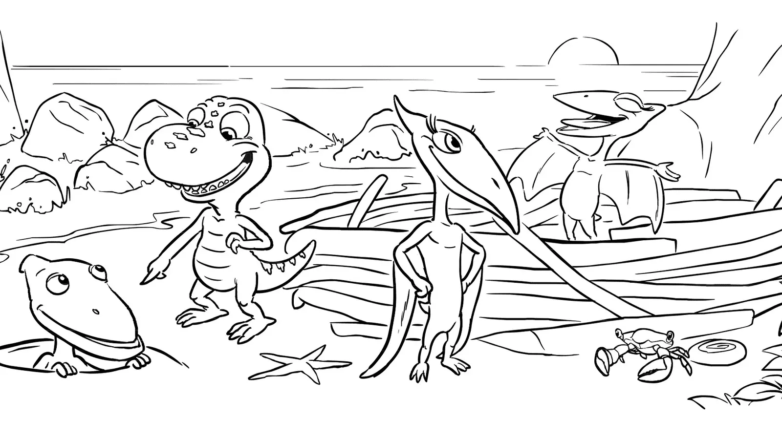 Dinosaur Train Coloring Pages 15