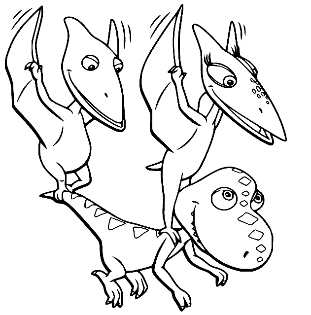 Dinosaur Train Coloring Pages 18