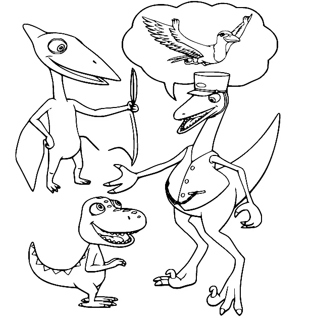 Dinosaur Train Coloring Pages 29