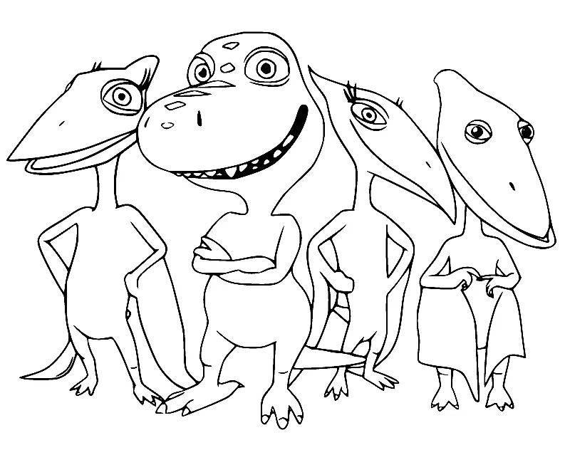 Dinosaur Train Coloring Pages 32