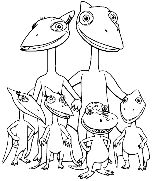 Dinosaur Train Coloring Pages 46