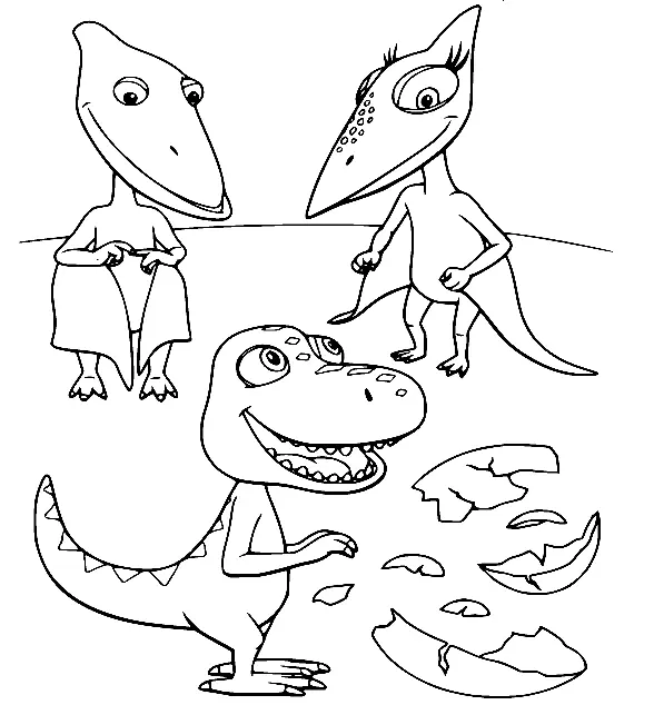 Dinosaur Train Coloring Pages 68