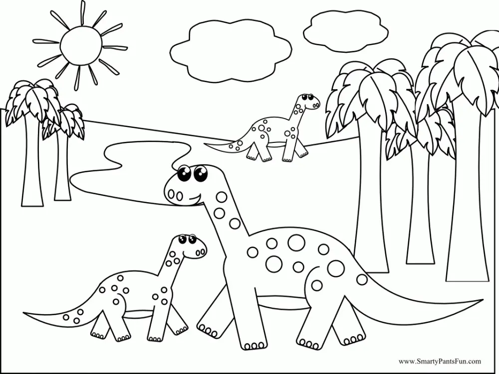 Desenhos de Dinossauros Para Colorir 19