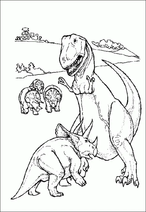 Desenhos de Dinossauros Para Colorir 46