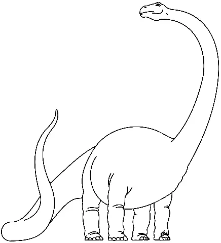 Diplodocus Para Colorear 1