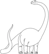 Diplodocus Para Colorear 10