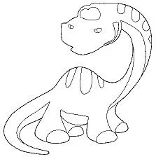 Diplodocus Para Colorear 19