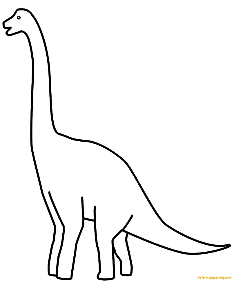 Diplodocus Para Colorear