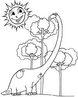 Diplodocus Para Colorear 4
