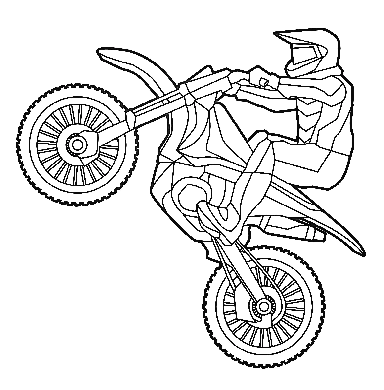 Dirt Bike Coloring Pages 1