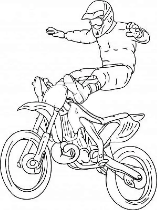 Dirt Bike Coloring Pages 10