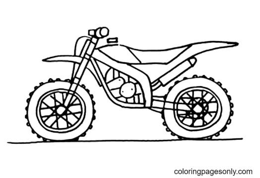 Dirt Bike Coloring Pages 11