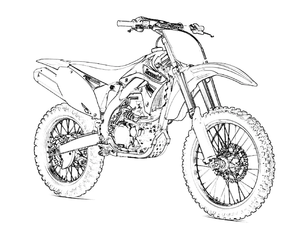 Dirt Bike Coloring Pages 16