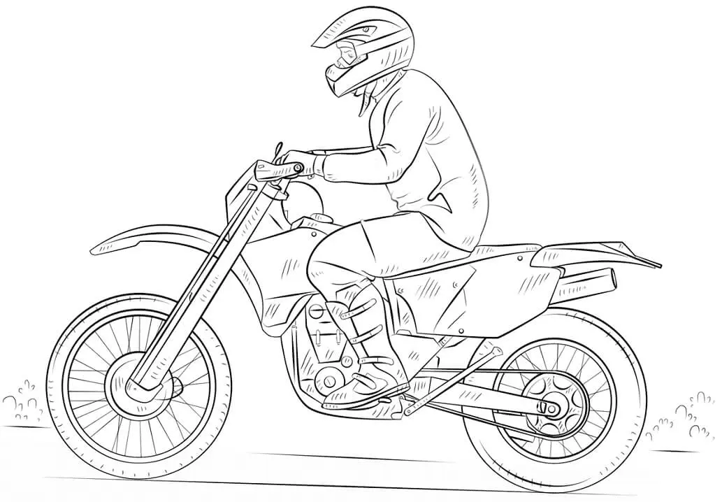 Dirt Bike Coloring Pages 18