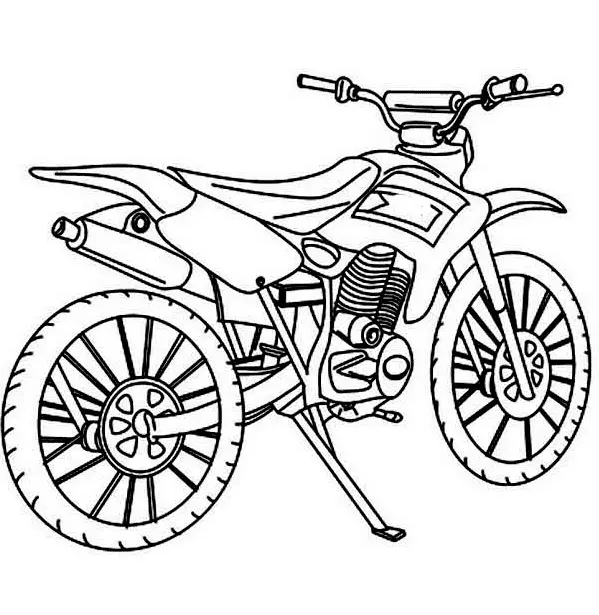 Dirt Bike Coloring Pages 19