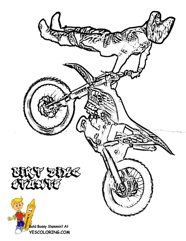 Dirt Bike Coloring Pages 26
