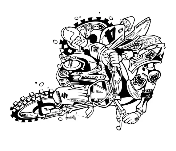 Dirt Bike Coloring Pages 28