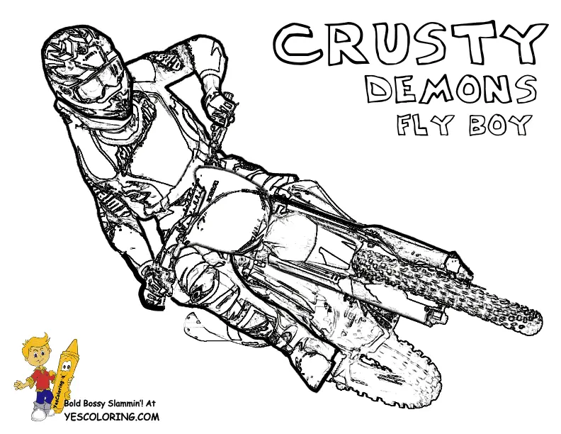 Dirt Bike Coloring Pages 35