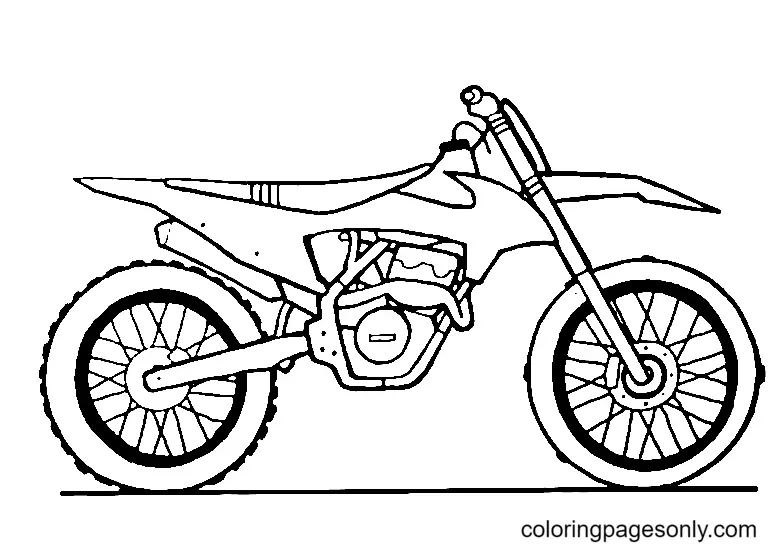 Dirt Bike Coloring Pages 5