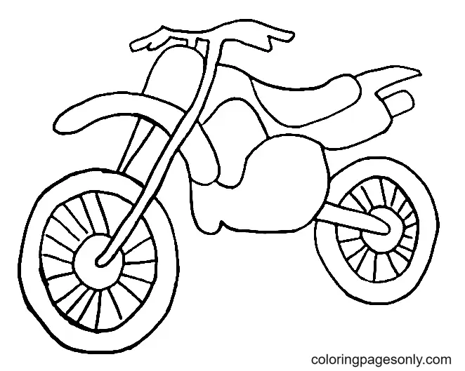 Dirt Bike Coloring Pages 6