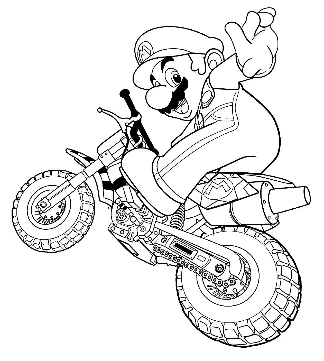 Dirt Bike Coloring Pages 7