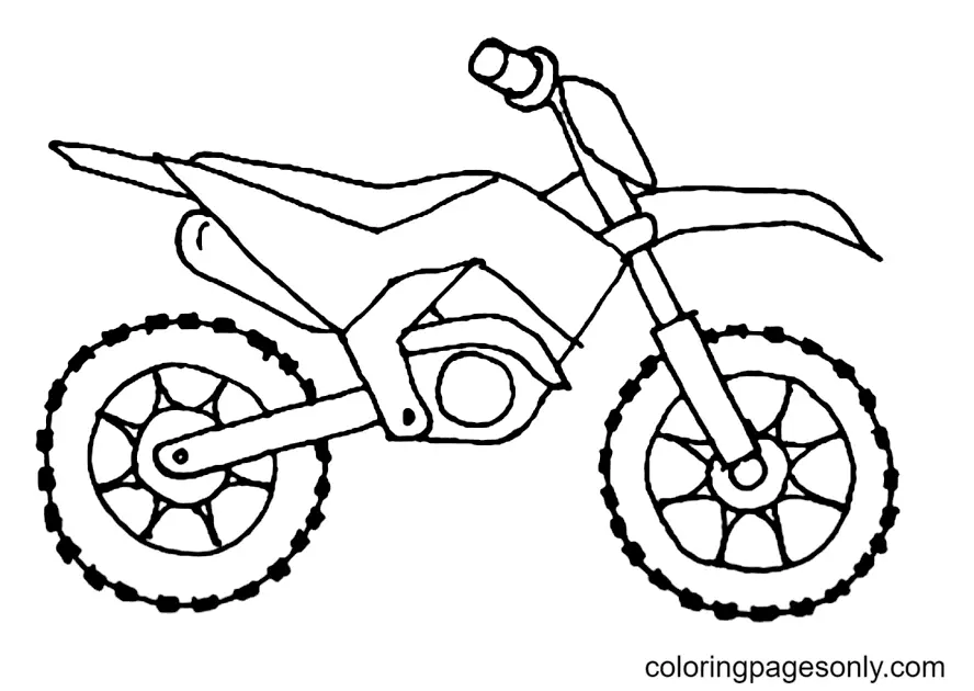 Dirt Bike Coloring Pages 9