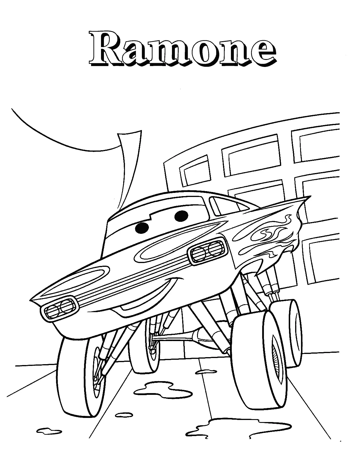 Disney Cars Coloring Pages 19