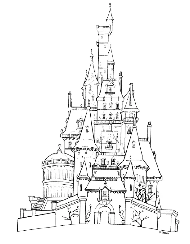 Disney Schloss Ausmalbilder 3